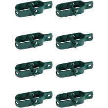 (As show, One size) 8 Green Plastic Wire Tensioners for Fence and Garden Use