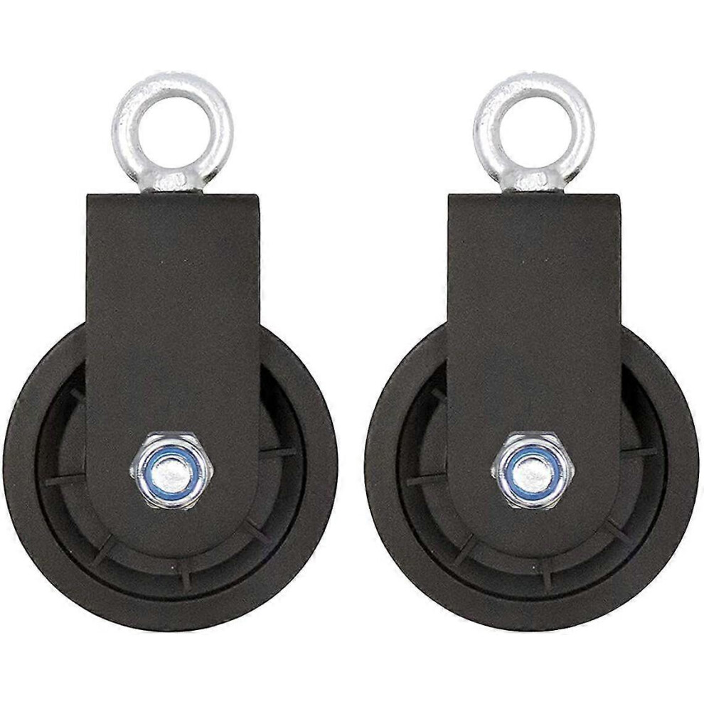 (As Show, One Size) 2 Pulleys For Diy Equipment, 360 Degree Rotation 4702433062605
