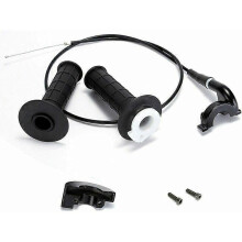 (As show, One size) Motorcycle Throttle Grip Kit, Universal 7/8 Handle Grip for 110-250CC Motorcycles