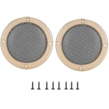 (As show, One size) 2PCS 5-Inch Metal Speaker Covers, Decorative Mesh for Audio Speakers