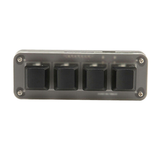 (As show, One size) USB 4-Key Programmable Mini Mechanical Keyboard for Gaming 2