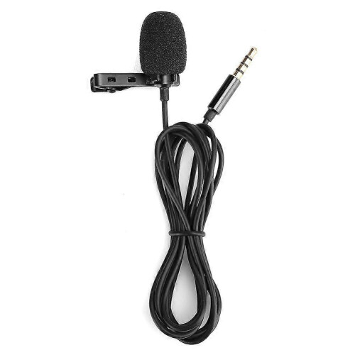 (As show, One size) Mini Tie-Clip Microphone for Phone Recording and Mobile Use