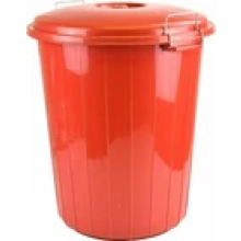 25 Litres Garden Waste Bin Locking Lid Kitchen Rubbish Dustbin Home Heavy Duty