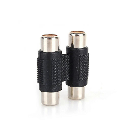 (As show, One size) Double RCA Female Coupler Adapter Extender 1