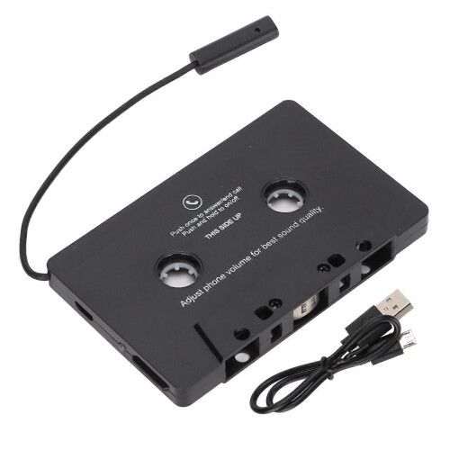 (As show, One size) Bluetooth Tape Receiver Universal Cassette Adapter for Car Audio Systems
