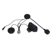 (As show, One size) Motorcycle Helmet Bluetooth Intercom with Hands-Free Automatic Answering