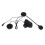 (As show, One size) Motorcycle Helmet Bluetooth Intercom with Hands-Free Automatic Answering 1