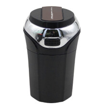 (As show, One size) Car Ashtray with Lighter, Battery-Powered, Removable Metal Interior, Spring Lid