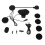 (As show, One size) Motorcycle Helmet Bluetooth Intercom with Hands-Free Automatic Answering 2