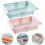 (As show, One size) 2-Pack Retractable Refrigerator Drawer Organizers 3