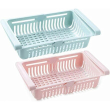 (As show, One size) 2-Pack Retractable Refrigerator Drawer Organizers