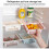 (As show, One size) 2-Pack Retractable Refrigerator Drawer Organizers 4