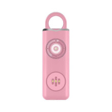 Self-defense siren, rechargeable personal alarm, pink