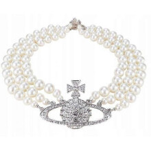Pearl Necklace Saturn 925 Sterling Westwood Style