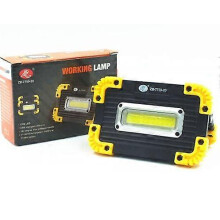 (As show, One size) 2X 100W LED Arbeitsleuchte Akku Aufladbar Baustrahler Flutlicht Werkstattlampe~
