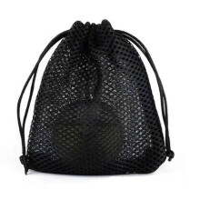 (As show, One size) Yoga storage mesh bag Durable Nylon Mesh Drawstring Bag - Mesh Ditty Bag for Equipment Storage Nylon Travel Bag with Drawstring Cord Lock Closure Net