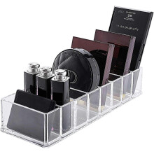 (As show, One size) Eyeshadow Organizer Clear Plastic Makeup Organizer Compact Powder Holder, 8 Space