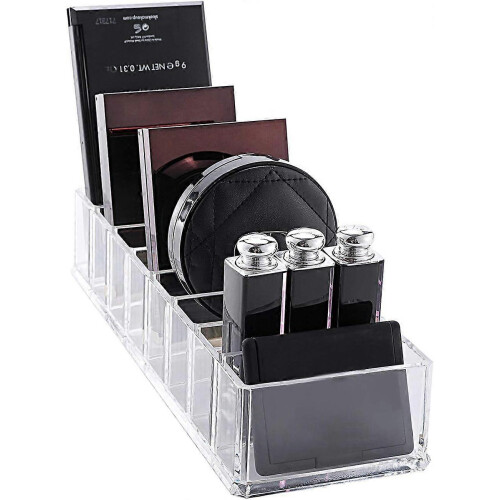 (As show, One size) Eyeshadow Organizer Clear Plastic Makeup Organizer Compact Powder Holder, 8 Space 2