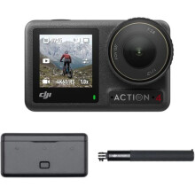 DJI Osmo Action 4 Adventure Combo 4K Ultra HD Action Camera - Black