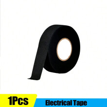 (25mm (0.98inch), 1Pcs) Electrical Tape Heat Resistant Harness Tape Adhesive Cloth Tape Waterproof Tape Insulating Automotive Fabric Cloth Tape 5Pcs