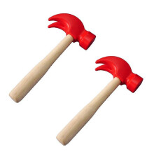 (As show, One size) Wooden Hammer Toys for Kids Simulation Hammers Maintenance Tools Pretend Play Educational Toys