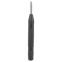 (As show, One size) 1 pcs High Speed Steel Automatic Center Punch Spring Loaded Mechanism Marking Punching Tool (Black)
