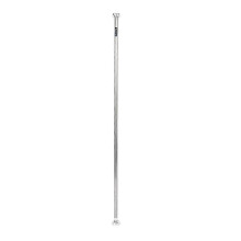 (As show, One size) Telescopic Shower Bathroom Curtain Rail Extendable Pole Rod Stailess Steel Durable 125-220cm