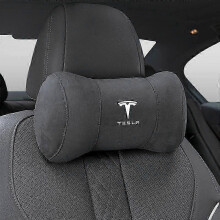 (Black) Car Seat Headrest Pillow Neck Support Protector Cushion For Tesla Model 3 Model S Model X Model Y Roadster Bonina Accessories