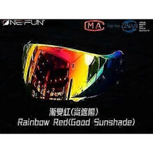 (Rainbow Red) For SHOEI Neotec 2 Neotec II CNS-3 motorcycle Helmet visor Helmet Visor lens