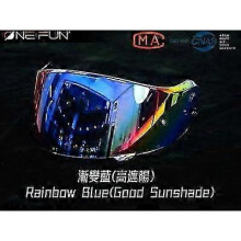 (Rainbow Blue) For SHOEI Neotec 2 Neotec II CNS-3 motorcycle Helmet visor Helmet Visor lens