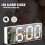 (Green)Led Electronic Alarm Clock With Dual Power Supply And Voice Control - Simple Style Clock With Date, Time, Temperature And Snooze Function 5