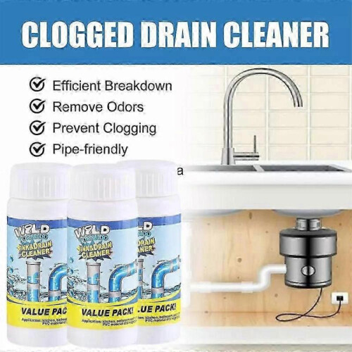 (3pcs)Sink And Drain Cleaner,Wild Tornado Sink And Drain Cleaner 1
