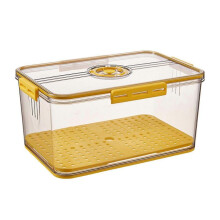 (Yellow) Freshness Preserving Bread Holder Multipurpose Bread Organizers Bin for Efficient Kitchen and Pantries Management Yellow