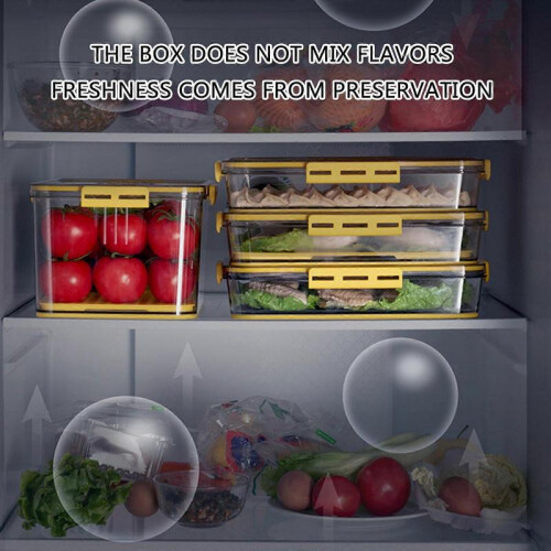(Gray)Freshness Preserving Bread Holder Multipurpose Bread Organizers Bin for Efficient Kitchen and Pantries Management  Yellow 1