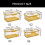 (Gray)Freshness Preserving Bread Holder Multipurpose Bread Organizers Bin for Efficient Kitchen and Pantries Management  Yellow 3