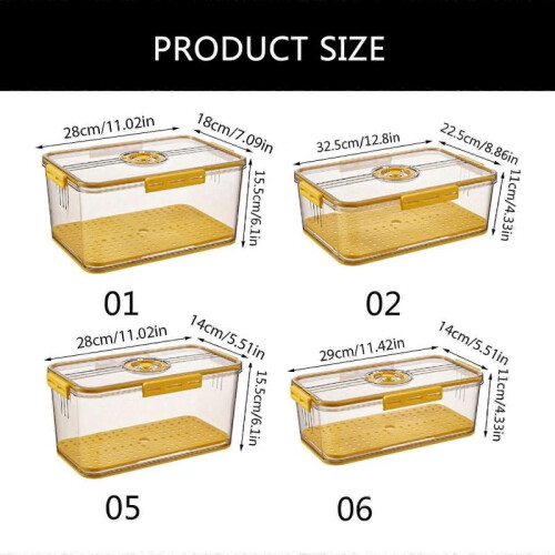 (Gray)Freshness Preserving Bread Holder Multipurpose Bread Organizers Bin for Efficient Kitchen and Pantries Management  Yellow 2