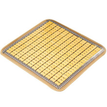 (Golden narrow edge) Refreshing Bamboo Mat 40/45cm For Hot Days Cooling Seats Cushion for Car, Sofa, and Office Seating  Phnom Penh Brown