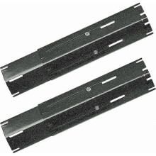 (As show, One size) Adjustable Porcelain Enamel BBQ Heat Plates for Gas Grills (2-Pack)