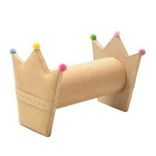 (40 cm, Yellow) Versatile Linen Organizers Home Accessory for Headbands and Jewelry Clear Countertop Display Rack for Women Ladies  Yellow 40 cm