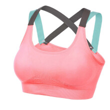 (As show, One size) Women Seamless Yoga Sports Bra Low Impact for Exercise