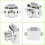 (As show, One size) Push Button Lock Latch for Motorhome and RV Cupboards 2