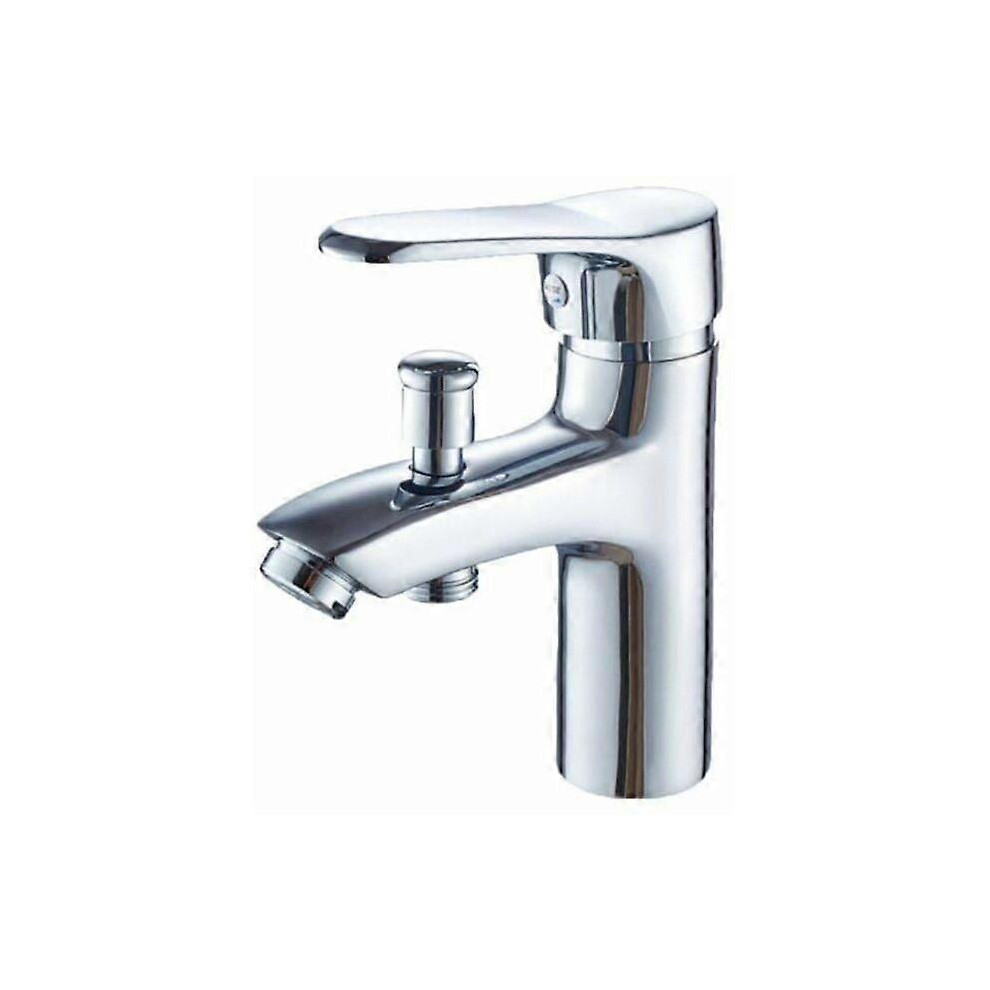 (As Show, One Size) 30% Off Shower Faucet, Single Hole Hot And Cold Dual Use Alloy Faucet 4702433011627