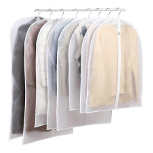 (As show, One size) Transparent Dust-Proof Suit Bags (Set of 6), Zippered for Closet & Travel Storage