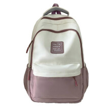 (Purple) Fashion Student Backpack Large Capacity School Bag for Teens Book Bags Casual Daypack Travel Rucksack Adjustable Strap  Red
