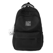 (Black) Fashion Student Backpack Large Capacity School Bag for Teens Book Bags Casual Daypack Travel Rucksack Adjustable Strap  Red