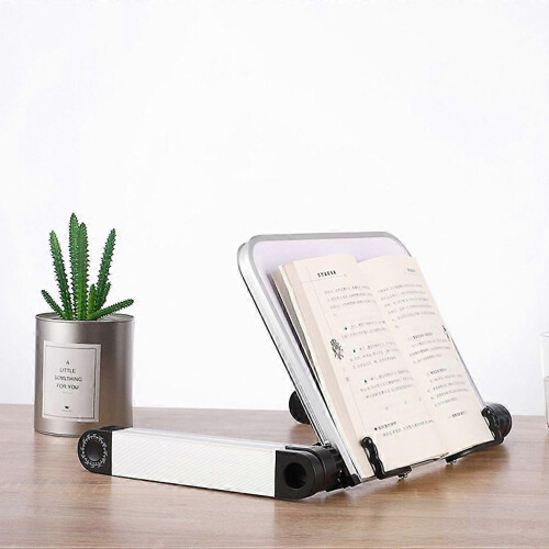 (As show, One size) Adjustable Book Stand, Foldable Reading Holder for Desk or Laptop 1