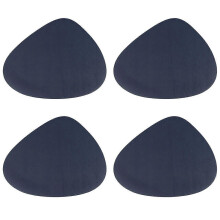 (As show, One size) Set of 4 Leather Dining Placemats, Wipeable Washable for Indoor/Outdoor