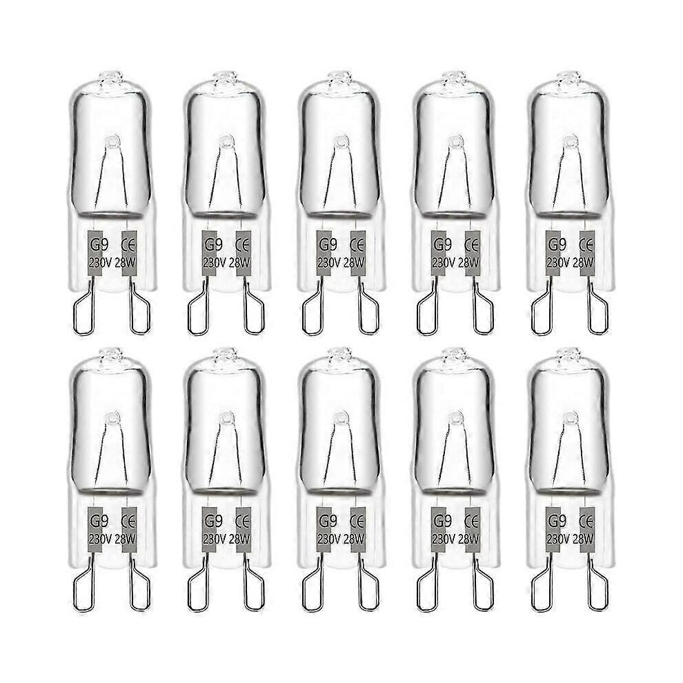 (As show, One size) G9 Halogen Bulb 28W Dimmable for Chandeliers and Wall Sconces (Pack of 6)-image-OPC-PHNFKGK-NEW