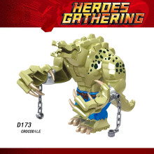 Building block killer crocodile gift steel bat figurine assembled toy Thanos doll man.