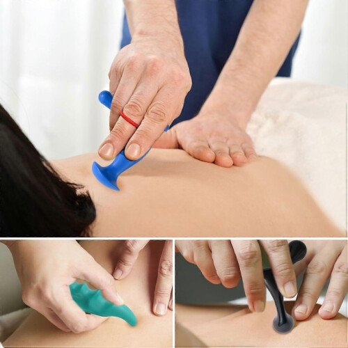 Triggerpointmassageset - 2-delige deep tissue-tools met duimbeschermer en handpalmmassager 2